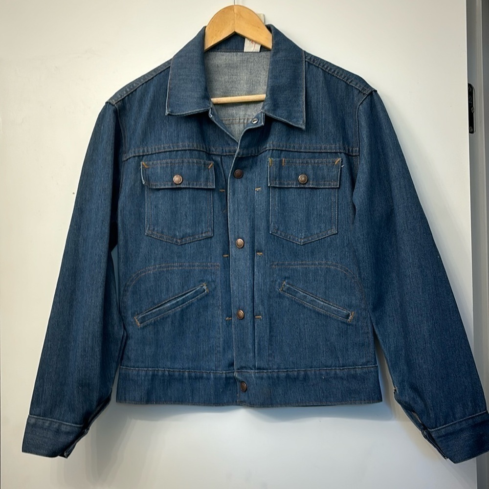 Vintage JC Penney Indigo super denim work wear jacket